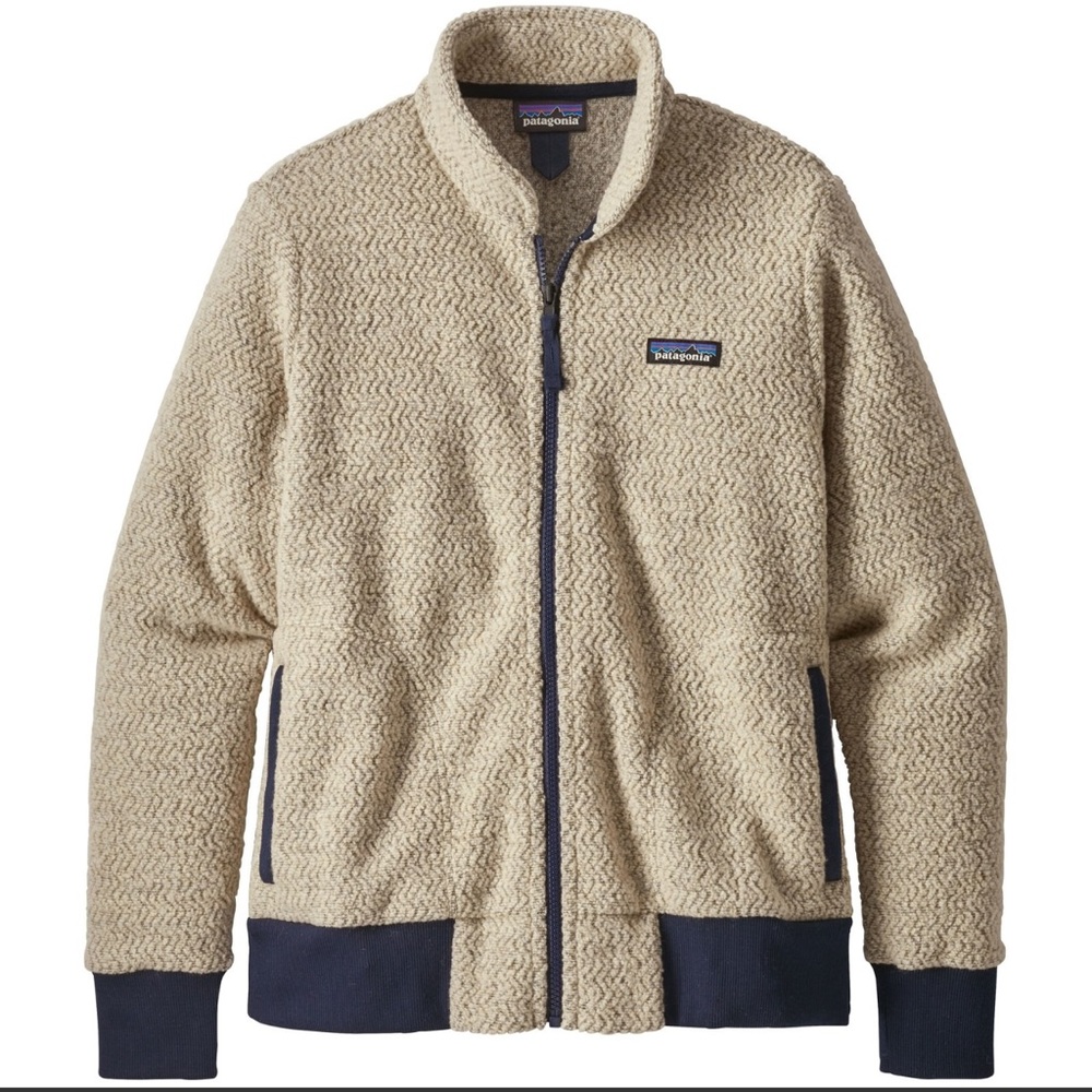 Women's Patagonia Woolyester Fleece Jacket Oatmeal Heather